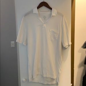 J Crew Men’s LT White Polo
